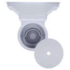 Rx Clear Heavy Duty Wide-Mouth Complete Thru-Wall Skimmer Kit for Above-Ground Swimming Pool | Made of Non-Corrosive Abs Plastic | Chemical Resistant | White
