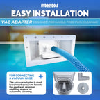 SWIMLINE HYDROTOOLS Standard Wide Mouth Above Ground Pool Skimmer Kit | ABS Construction | Pool Skimmer | Wide Mouth | Snap-In & Removable Weir | Above Ground Pool Skimmer | Easy Basket Access