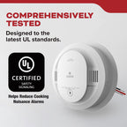 Kidde Hardwired Smoke Detector, 10-Year Battery Backup, Interconnectable, LED Warning Light Indicators