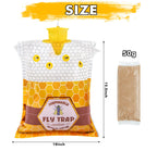 6 Big Disposable Fly Bag, Fly Traps Outdoor Hanging, Ranch Stable Horse Fly Trap Hunter Bait Control for Barn, Farm, Mosquito Bug Catcher and Flying Insect Trap Killer Repellent