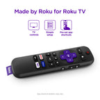 Roku Remote (Official Manufacturer Product) | TV Remote Control with TV Controls, Simple Setup, & Pre-Set App Shortcuts - Replacement Remote Compatible with Roku TV Models ONLY (Not Roku Players)