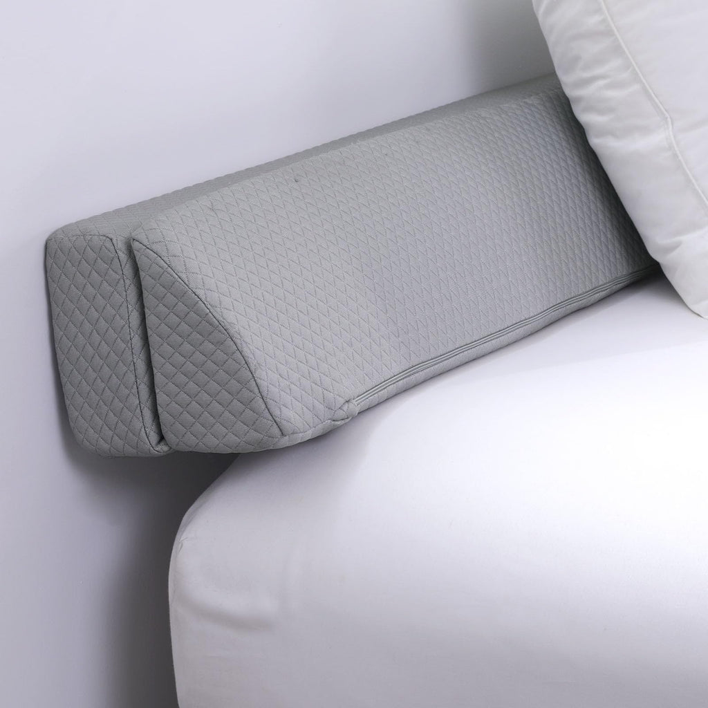 MABOZOO Pillow Wedge for Headboard Gap,Light Grey Bed Wedge Gap Filler King Size,Foldable Bed Wedge Pillow for Headboard, Foam Mattress Gap Filler,76"x6"x6"