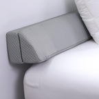 MABOZOO Pillow Wedge for Headboard Gap,Light Grey Bed Wedge Gap Filler King Size,Foldable Bed Wedge Pillow for Headboard, Foam Mattress Gap Filler,76"x6"x6"