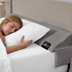 GORILLA GRIP Patent Pending Bed Wedge Pillow Headboard Gap Filler, Comfortable and Supportive High Density Foam Angled Pillows, Stay in Place Gripping Dots, Wedges Between Mattress, Twin/XL Size Gray
