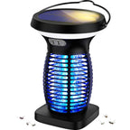 OnBeam Solar Bug Zapper Outdoor, Mosquito Zapper Outdoor Waterproof Electric Rechargeable Fly Zapper with Solar Panel, 4200V Fly Trap Indoor for Home Backyard, Patio, Garden, Camping