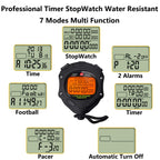 Digital Stopwatch Timer with Back Light Stop Watch 0.001second Timing|100 Lap Memory,Large dispaly Alarm Clock for Coach Sports Swimming Running Marathon Competition(100LAP(Back Light))