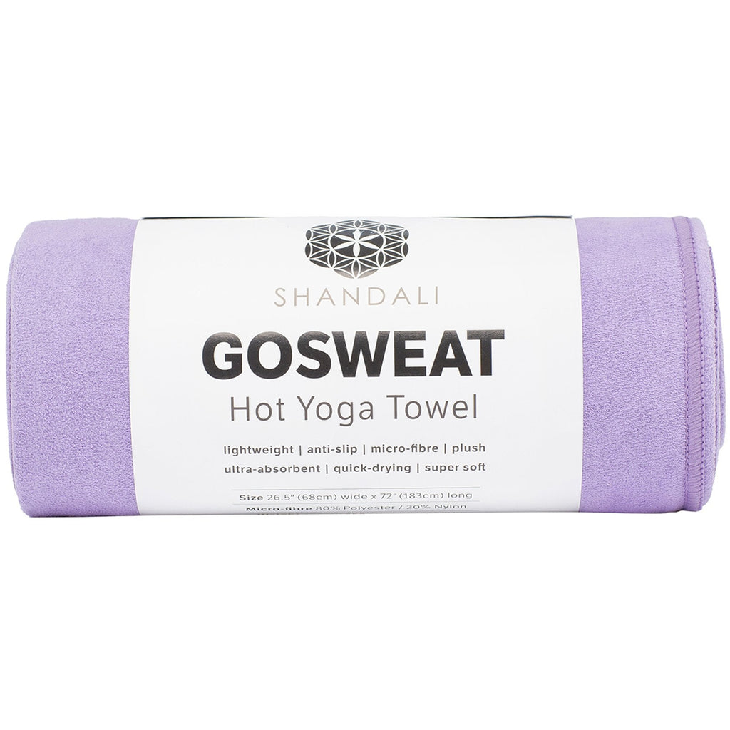 Shandali Gosweat Hot Yoga Towel, Color Violet, Size 26.5 x 72