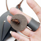One Outfit Shepherd Sling Handmade Leather Throwing Old-Fashioned Slingshot Rock Sling Dog Ball Launcher Dog Toy Ball Launcher (One Outfit)