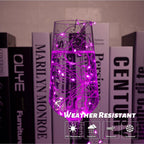 Fairy Lights 66 ft 200 LED USB Twinkle String Lights Plug in Silver Wire Lights with Remote and Timer 8 Modes Outdoor Waterproof Starry Lights DIY Party Wedding Christmas Decoration（Pink）