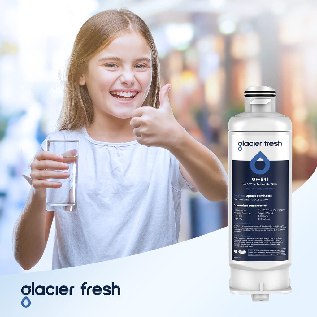 GLACIER FRESH DA97-17376B HAF-QIN Water Filter Replacement for Samsung HAF-QIN/EXP, DA97-08006C, RF23M8070SG, RF23M8070SR, RF23M8090SG, RF23M8090SR, RF23M8570SR, RF23M8590SG (3 Pack)