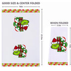 LXOMILL Christmas Grinch Kitchen Towels, Grinch Bathroom Hand Towels, Grinch Christmas Decorations, Grinch Kitchen Towels, Grinch Bathroom Decor, Housewarming Gift, Host Hostess Gift