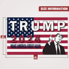 TRUMP 2024 Flag 3x5 outdoor made in usa Double Sided 3ply Make America Great Again Heavy Duty PresidentTrump Flags 2024 for Indoor Outdoor Decorations