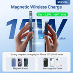 IFIDOL for Magsafe Battery Pack, Wireless Portable Charger for iPhone, (16000mAh) Magnetic Power Bank with (22W) USB-C Fast Charging for iPhone 16/16 Pro/ProMax, iPhone 15 14/13/12 Series - Black
