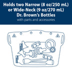 Dr. Brown's Microwave Steam Sterilizer Bag for Baby Bottles, Breast Pump Parts & Other Toddler Accessories, 100% Silicone, Reusable Sterilizing Bag