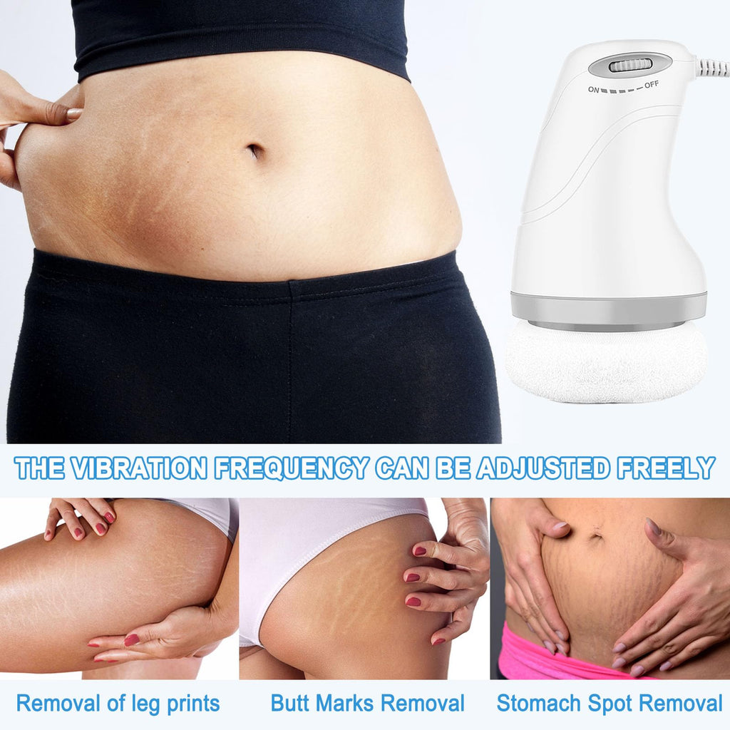 VYRKRA Body Sculpting Machine - Cellulite Massager with 6 Pads, Lymphatic Drainage Massage with Vibration & Rotation, Electric Body Massager for Abdomen/Love Handles/Butt/Legs/Back/Arms