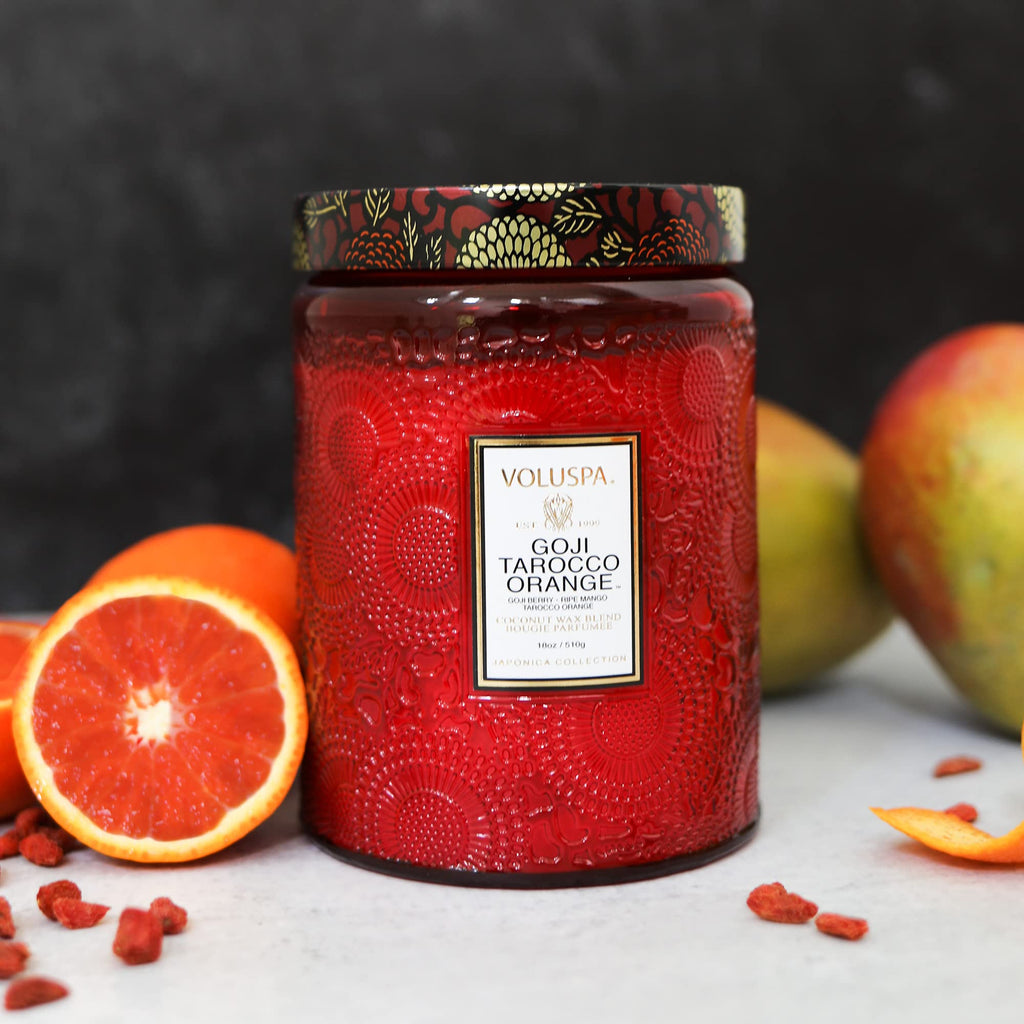 Voluspa Goji and Tarocco Orange - Large by Voluspa for Unisex - 18 oz Candle