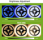 AUSUKY USB PIR Motion Sensor Led Light Strip Cabinet Kitchen Closet Lamp Bulbs DC 5V (Cool White,1M)