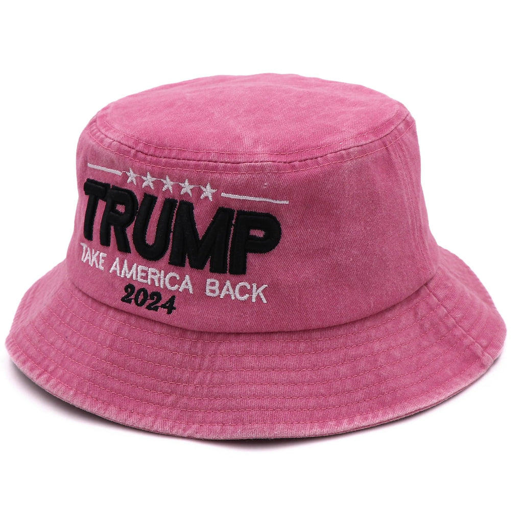 Trump 2024 MAGA Bucket Hats for Men Women,Donald Trump Bucket Hat Make America Great Again Baseball Caps 3D Embroidery MAGA Trump Hat