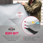 Grillman Premium BBQ Grill Cover. Rip-Proof & Waterproof (58" L x 24" W x 48" H, Tan) Top Heavy Duty Large Grill Cover for Weber Spirit, Genesis, Charbroil, etc. Barbecue Cover and Gas Grill Covers