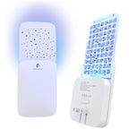 Kiwinurse Indoor Fly Trap for Home - Flying Insect Trap Fruit Fly Traps for Bugs, Gnats, Moths for Indoors with Bug Lights,1 Device+2 Single Sided Glue Cards & 2 Double Sided Glue Card