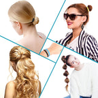 120PCS Black Hair Ties for Women Girls, Elastic Hair Bands Ponytail Holders