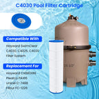 Future Way 4-Pack C4030 Pool Filter Cartridges Replacement for Hayward SwimClear C4030, C4025,C4020, Replace Hayward CX880XRE, Pleatco PA106, Unicel C-7488, 425sq.ft
