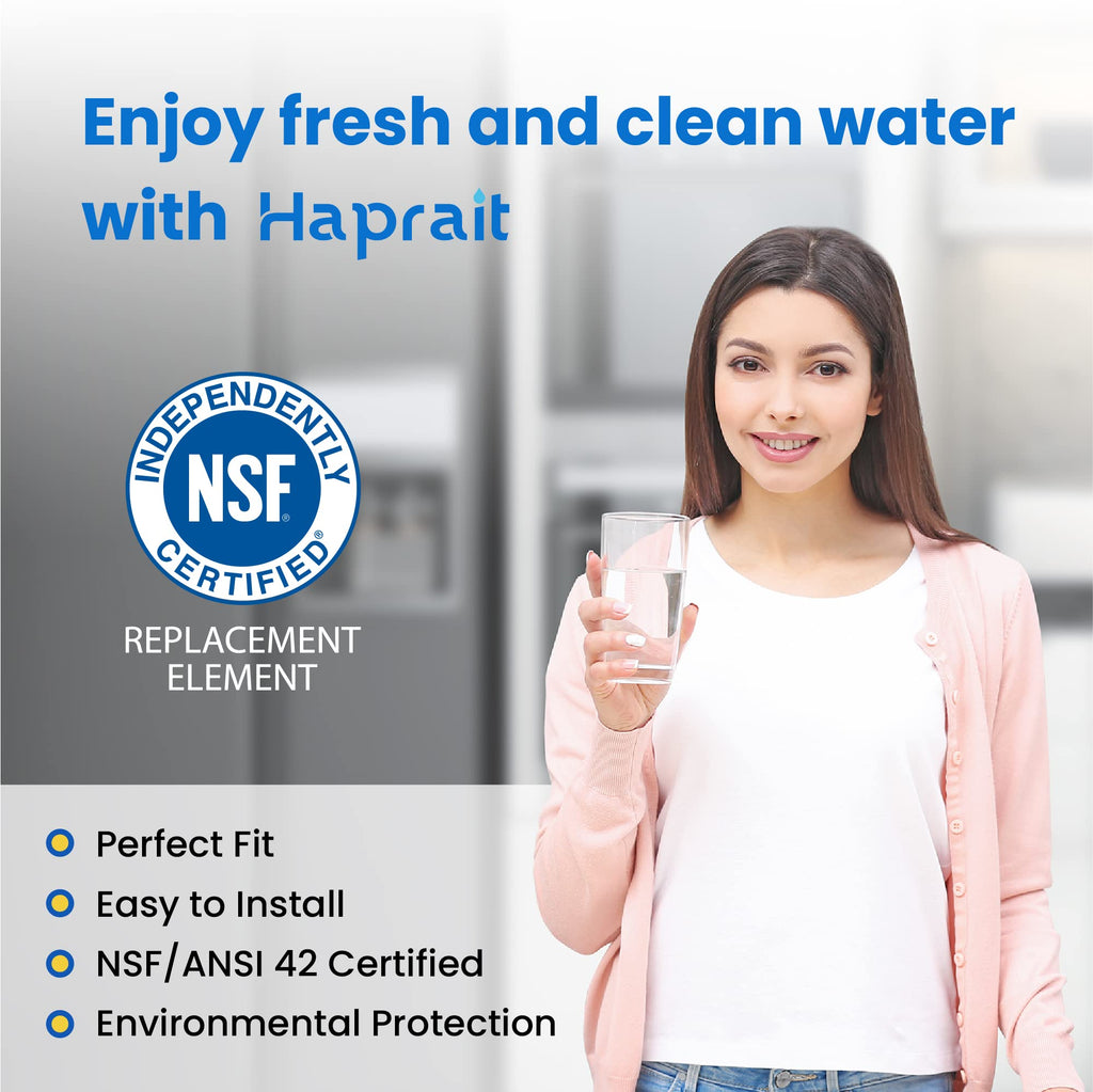 Haprait HP005 Compatible with Frigidaire ULTRAWF, Pure Source Ultra, Kenmore 9999, 469999, 46-9999, Water and Ice, Pack of 3