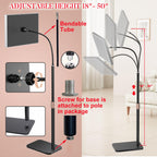 Red Light Therapy for Body, Infrared Light Therapy Panel with Stand, Red Light Therapy Lamp, 660nm Deed Red Light and 850nm Near Infrared LED Red Light Therapy Device at Home for Face and Body