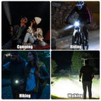 Zoomable LED Flashlights with 5 Modes 2Pack Christmas Stocking Stuffers Birthday Gifts for Men Him Dad Included Batteries Bright Tactical Torch High Lumens Outdoor Fishing Hiking Camping Essentials