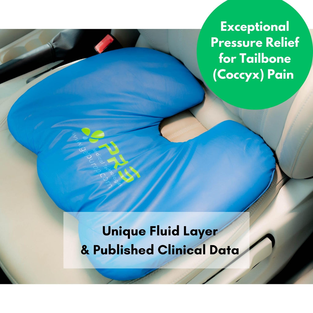 PURAP U-Float Liquid Layer Cushion for Tailbone, Coccyx Pressure Relief – 20 x 18 x 1.5 inches