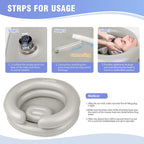LOKFEHRE Large Portable Inflatable Hair Washing Basin for Bedridden - Wash Hair in Bed with Inflatable Shampoo Bowl.Hair Washing Basin for Elderly,Disabled,Injured,Ideal Inflatable Sink for Locs Detox