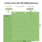 HTVRONT Cutting Mat, 6 Pcs Cutting Mat 12x12(Standard, Light, Strong, FabricGrip) Compatible with Cricut Maker 3/Maker 4/Maker/Explore 3/4/Air 2/One, Variety Adhesive Sticky Cutting Mats Accessories