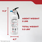 Kidde Auto Fire Extinguisher for Car & Truck, 5-B:C, 3.2 Lbs., Dry Chemical Extinguisher, Strap Bracket (Included)