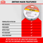 Ant Traps Indoor by Ortho Home Defense 4pk- Metallic & Adhesive Ant Killer Indoor & Ant Killer Outdoor - Ant Trap