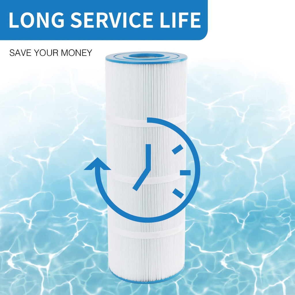AmiBron C-7483 Pool Filter Cartridge Replaces Hayward SwimClaer C3030, C3025, C3020, C580E, Compatible with Hayward CX580XRE, Pleatco PA81-PAK4, Filbur FC-1225 FC-6425, 4 Pack