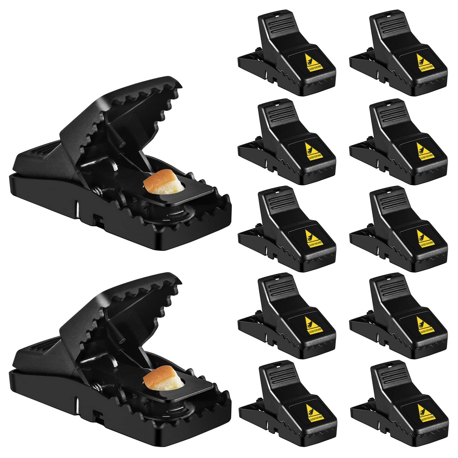 Mouse Trap, 12 Pack Mouse-Traps-Indoor-for-Home Quick Effective Sanitary Safe Mouse Catcher for Family and Pet
