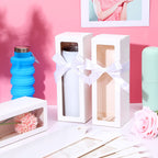 PerKoop 36 Pcs Gift Boxes with Ribbon for Sublimation Tumbler Christmas Tumbler Box for 12 oz, 20 oz, 30 oz Tumbler Gift Box for Shipping Blanks Sublimation Tumbler Gift Wrapping (White)