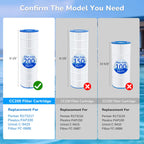 Future Way CC200 Pool Filter Cartridge Replacement for Pentair Clean & Clear 200, Replace Pentair R173217, Pleatco PAP200, Unicel C-9419, 200 sq.ft