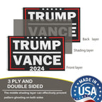 Trump Vance 2024 Flag 3x5 Outdoor Double Sided - Donald Trump President Flags Banner Heavy Duty 3 Ply Durable Polyester With Brass Grommets For Indoor Outdoor