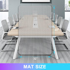 Vicwe Office Chair Mat for Carpet, 32'' x 48'' Computer Desk Chair Mat for Carpeted Floors, Easy Rolling Hard Mat for Office Chair on Carpets, Anti-Slip Carpet Protector Mat Clear, Ship Flat