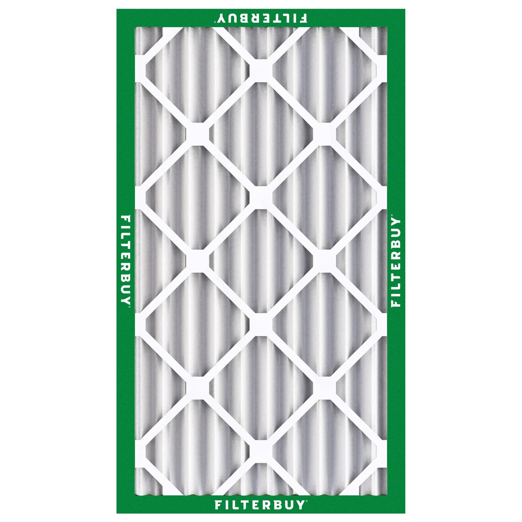 Filterbuy 16x25x4 Air Filter MERV 8 Dust Defense (2-Pack), Pleated HVAC AC Furnace Air Filters Replacement (Actual Size: 15.50 x 24.50 x 3.63 Inches)