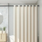 CorkLatta Black Shower Curtain Rod 31 to 80 Inch,1 Inch Diameter Adjustable Spring Tension Stainless Steel Telescoping Rod,Easy Install,No Rust