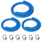 3 Pcs 1.25" Pool Hose, 59" Long Accessory Pool Pump Replacement Hoses, Compatible with All Above Ground Pool Filter Pumps that Use 1 1/4 Diameter Hoses