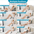 AAAini 4PCS Orthopedic Wedge Pillow Set,Wedge Pillow for Sleeping, Knee, Lumbar and Back Pain Relief,Adjustable Bed Pillow for Acid Reflux,Anti Snoring & GERD - White
