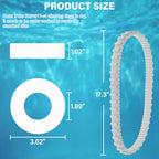 GVCVHVCV 9985006-r2 Track and Climbing Rings 6101611-r4 Replacement Parts Compatible with Maytronics Dolphin Nautilus cc Plus Robotic Pool Robot (6 Pack)