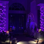 TW SHINE Halloween Lights, 200 LED 66FT Outdoor Halloween Lights Plug in with 8 Modes, Waterproof Christmas Lights Outdoor, Indoor Decorations for Party Yard Haunted House Decor, Purple