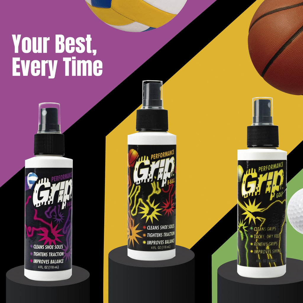 Performance Grip Spray for Basketball Shoes Shoe Sole Protector Improves Traction, Cleans & Rejuvenates Shoe Soles Shoe Protector Spray for Sport Shoes Basketball Accessories (2 Pack)