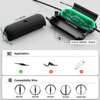 Flemoon [3 Pack] Outdoor Extension Cord Safety Cover with Waterproof Seal, Weatherproof Electrical Connection Box to Protect Outdoor Outlet, Plug, Socket, Christmas Holiday Decoration Light, Black