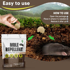CLVDOFSS Mole Repellent for Lawns, Groundhog Repellent Outdoor, Armadillo Repellent, Mole Deterrent for Yard, Vole Repellent Outdoor, Gopher Repellent, Safe for Family & Pets, 8 Packs