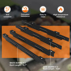 Upgraded Wind Guards for Blackstone 36” Griddle, Blackstone Griddle Accessories Fit for Black stone Grill, 5015 Magnetic Stainless Steel Wind Screens Protect Flame Hold Heat, Compatible with Hood